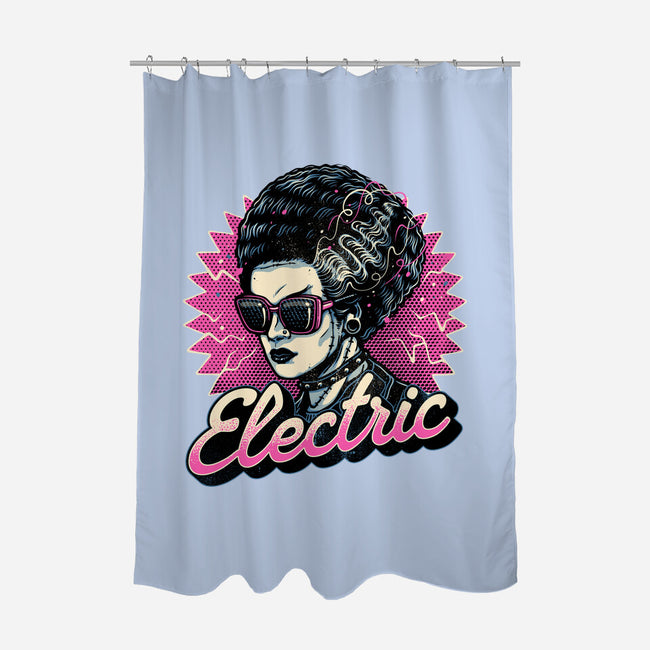 Electric Vibes Forever-None-Polyester-Shower Curtain-glitchygorilla