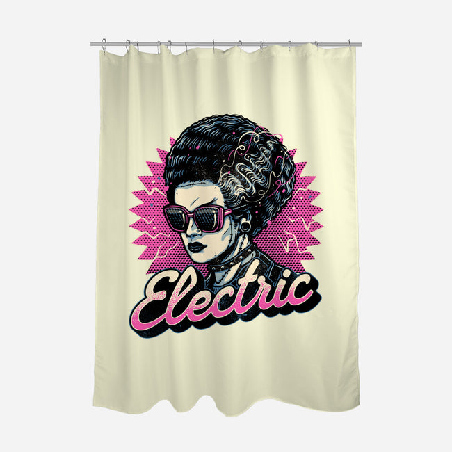 Electric Vibes Forever-None-Polyester-Shower Curtain-glitchygorilla