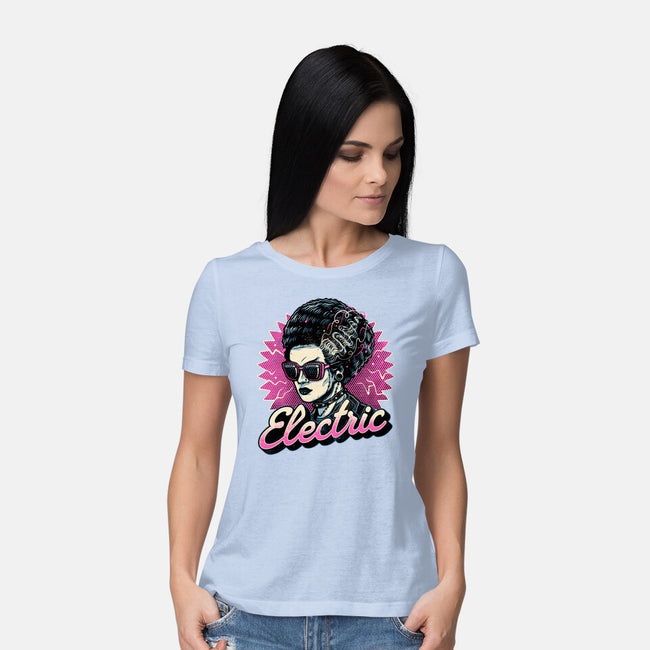 Electric Vibes Forever-Womens-Basic-Tee-glitchygorilla