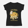 Dolores The Aquilops-Womens-V-Neck-Tee-palmstreet