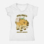 Dolores The Aquilops-Womens-V-Neck-Tee-palmstreet