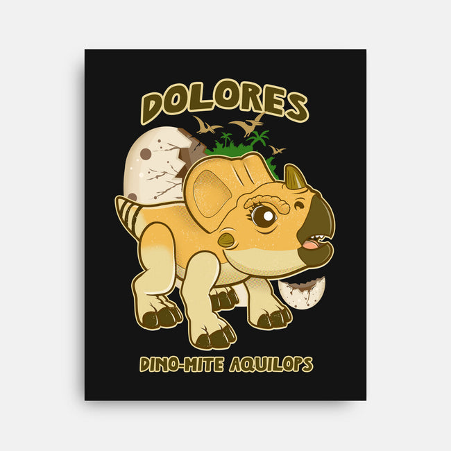 Dolores The Aquilops-None-Stretched-Canvas-palmstreet