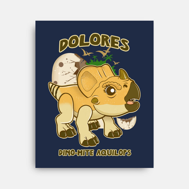 Dolores The Aquilops-None-Stretched-Canvas-palmstreet