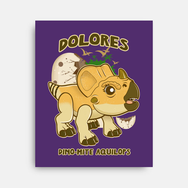 Dolores The Aquilops-None-Stretched-Canvas-palmstreet