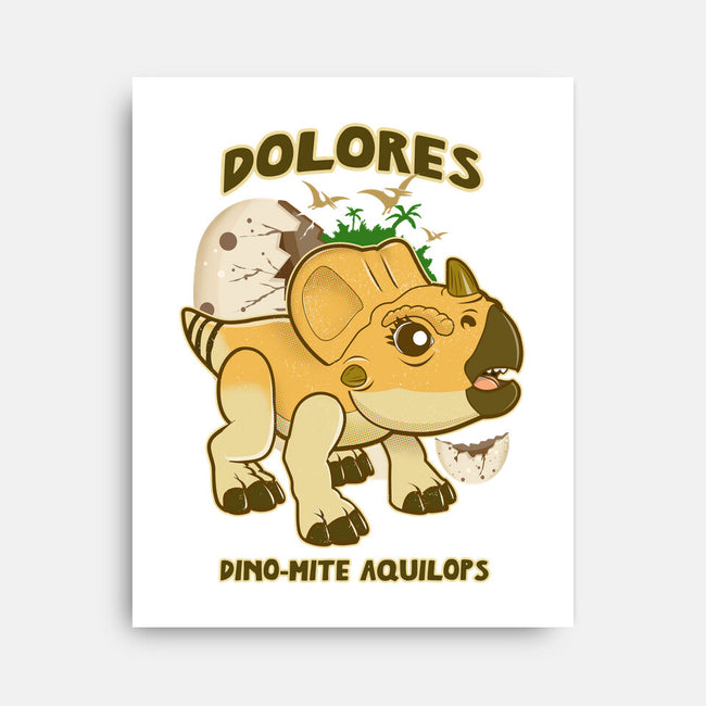 Dolores The Aquilops-None-Stretched-Canvas-palmstreet