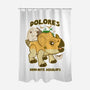 Dolores The Aquilops-None-Polyester-Shower Curtain-palmstreet