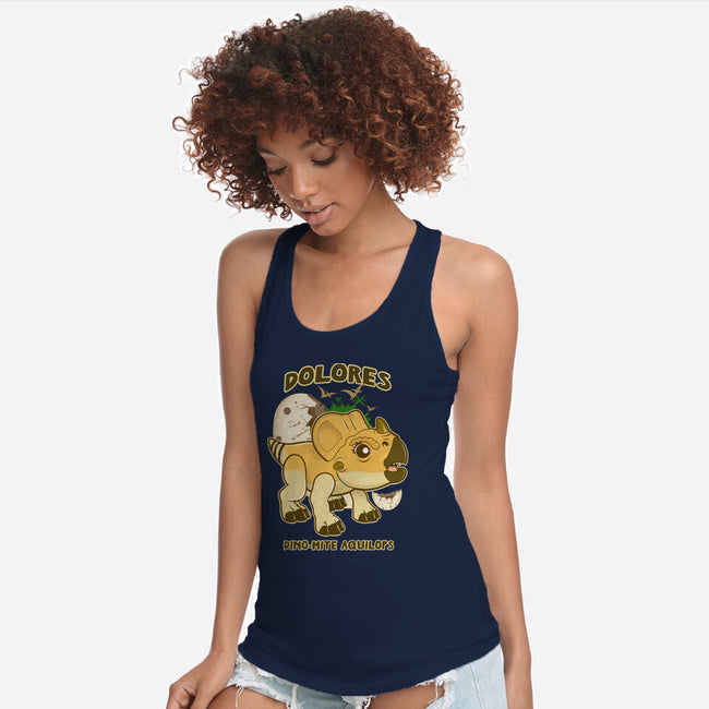 Dolores The Aquilops-Womens-Racerback-Tank-palmstreet