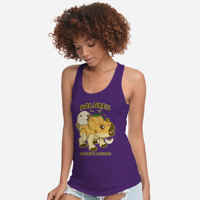 Dolores The Aquilops-Womens-Racerback-Tank-palmstreet