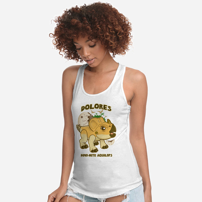 Dolores The Aquilops-Womens-Racerback-Tank-palmstreet