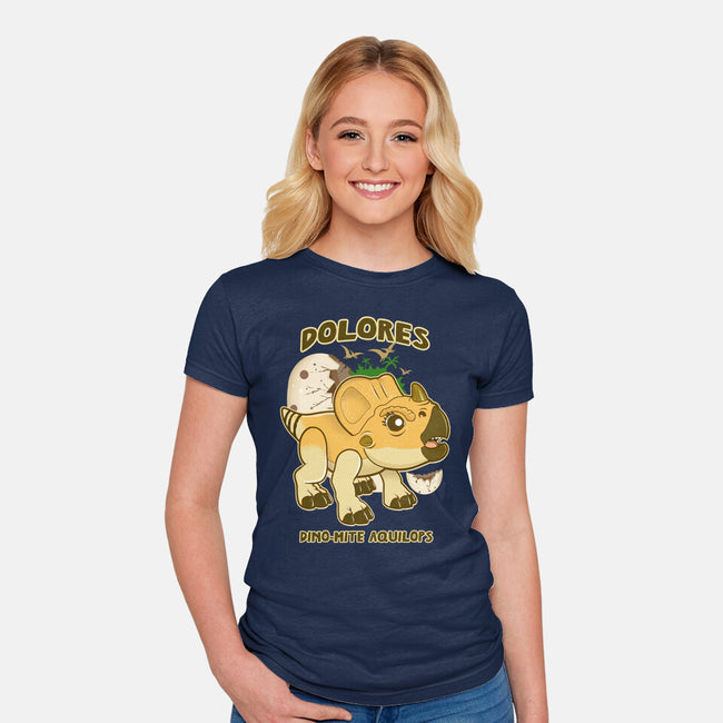 Dolores The Aquilops-Womens-Fitted-Tee-palmstreet