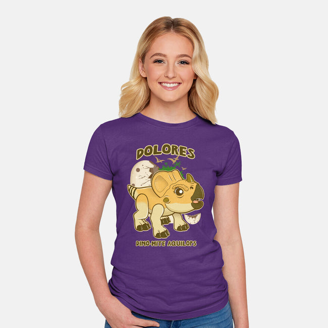Dolores The Aquilops-Womens-Fitted-Tee-palmstreet
