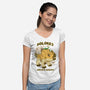 Dolores The Aquilops-Womens-V-Neck-Tee-palmstreet