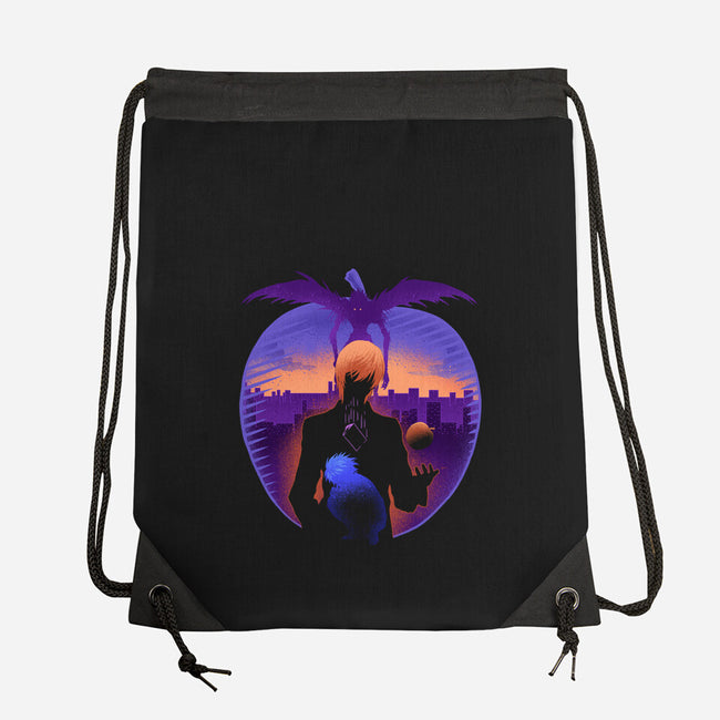 A Mysterious Black Notebook-None-Drawstring-Bag-sachpica