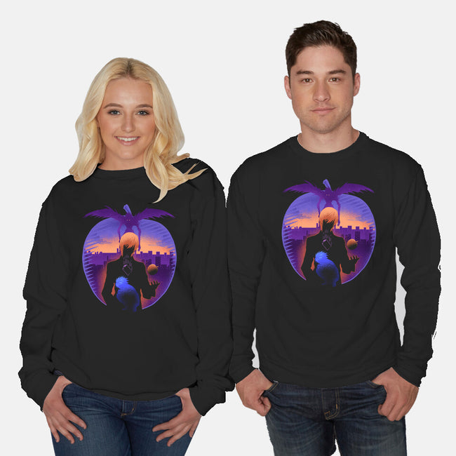 A Mysterious Black Notebook-Unisex-Crew Neck-Sweatshirt-sachpica