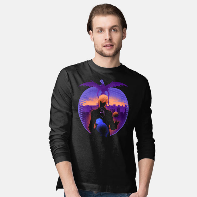 A Mysterious Black Notebook-Mens-Long Sleeved-Tee-sachpica