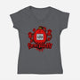 Behegotchi-Womens-V-Neck-Tee-demonigote