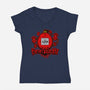 Behegotchi-Womens-V-Neck-Tee-demonigote