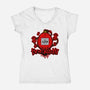 Behegotchi-Womens-V-Neck-Tee-demonigote