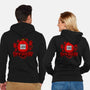 Behegotchi-Unisex-Zip-Up-Sweatshirt-demonigote