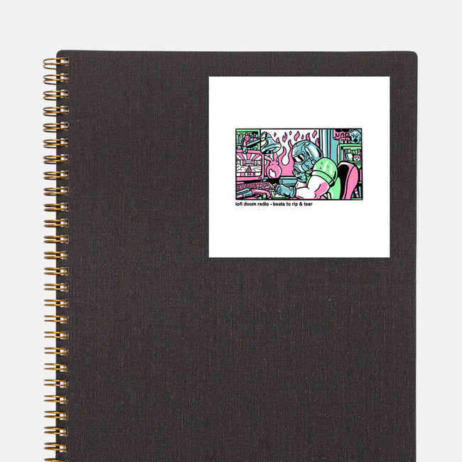 Lofi Dum-None-Glossy-Sticker-demonigote