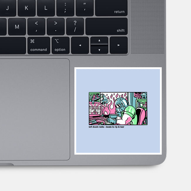 Lofi Dum-None-Glossy-Sticker-demonigote