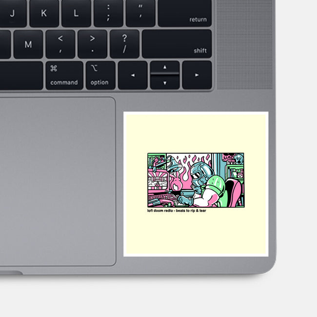 Lofi Dum-None-Glossy-Sticker-demonigote