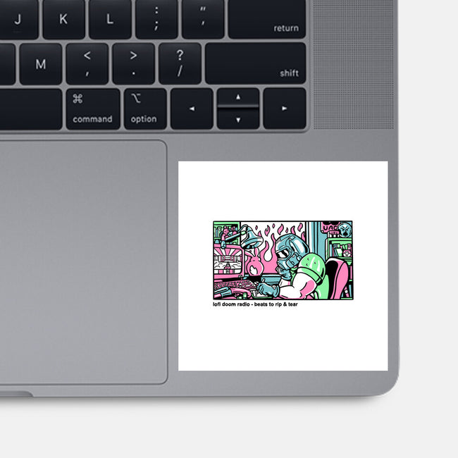 Lofi Dum-None-Glossy-Sticker-demonigote