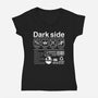 Dark Side Label-Womens-V-Neck-Tee-DrMonekers