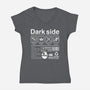 Dark Side Label-Womens-V-Neck-Tee-DrMonekers