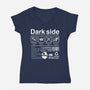 Dark Side Label-Womens-V-Neck-Tee-DrMonekers