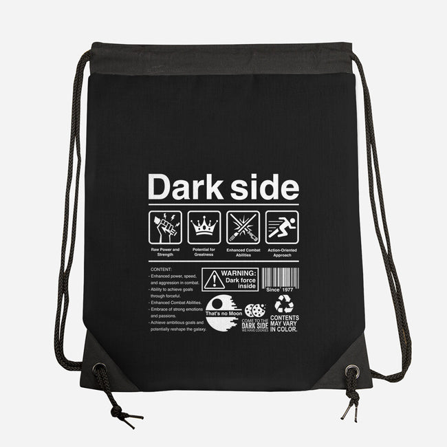 Dark Side Label-None-Drawstring-Bag-DrMonekers