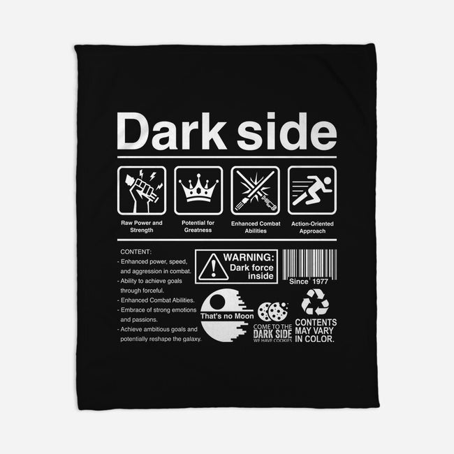 Dark Side Label-None-Fleece-Blanket-DrMonekers