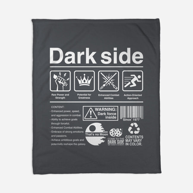 Dark Side Label-None-Fleece-Blanket-DrMonekers