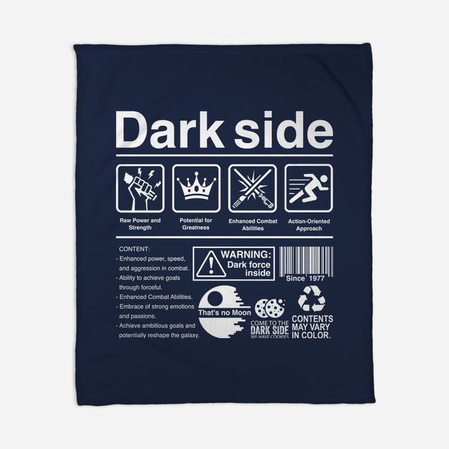 Dark Side Label-None-Fleece-Blanket-DrMonekers