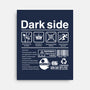 Dark Side Label-None-Stretched-Canvas-DrMonekers