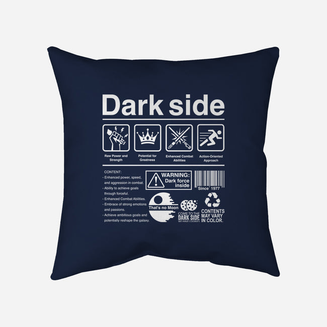 Dark Side Label-None-Removable Cover w Insert-Throw Pillow-DrMonekers