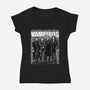 Vampiros-Womens-V-Neck-Tee-zascanauta