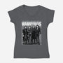 Vampiros-Womens-V-Neck-Tee-zascanauta