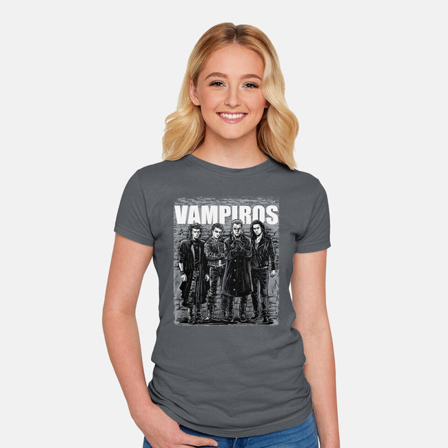 Vampiros-Womens-Fitted-Tee-zascanauta