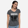 Vampiros-Womens-V-Neck-Tee-zascanauta