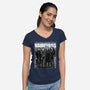 Vampiros-Womens-V-Neck-Tee-zascanauta