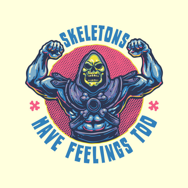Skeletons Have Feelings Too-None-Adjustable Tote-Bag-glitchygorilla