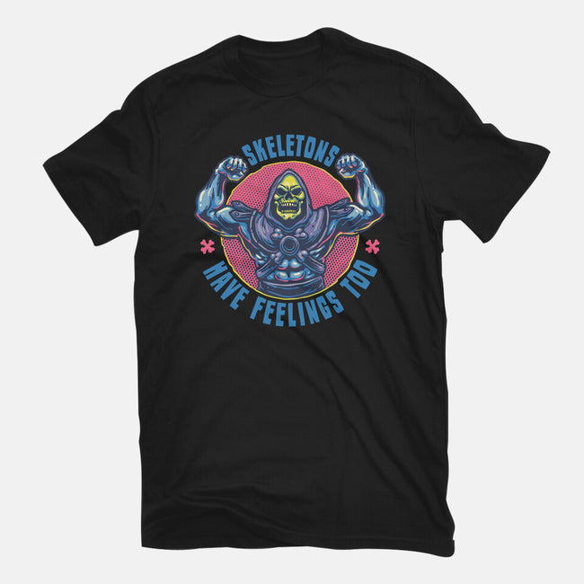 Skeletons Have Feelings Too-Womens-Basic-Tee-glitchygorilla