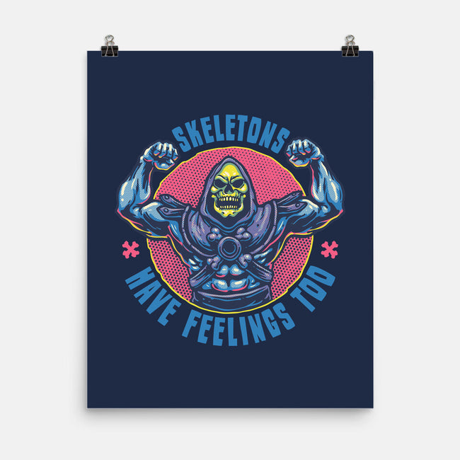 Skeletons Have Feelings Too-None-Matte-Poster-glitchygorilla