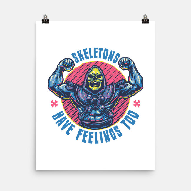 Skeletons Have Feelings Too-None-Matte-Poster-glitchygorilla