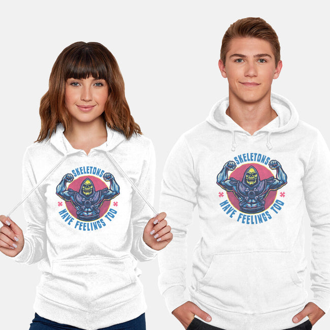 Skeletons Have Feelings Too-Unisex-Pullover-Sweatshirt-glitchygorilla