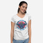 Skeletons Have Feelings Too-Womens-V-Neck-Tee-glitchygorilla