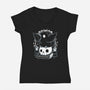 Never More Crow-Womens-V-Neck-Tee-Vallina84