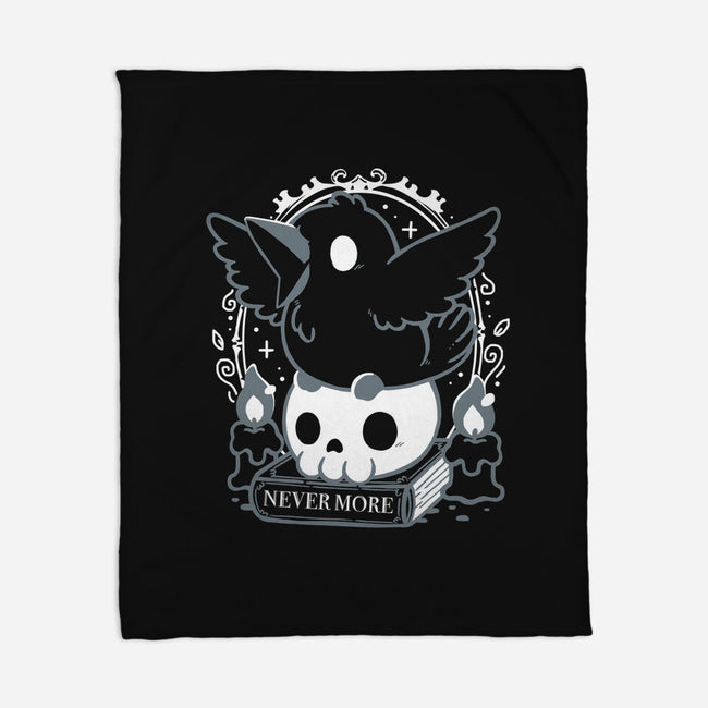 Never More Crow-None-Fleece-Blanket-Vallina84