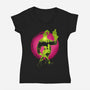 A Earthworm With A Robotic Suit-Womens-V-Neck-Tee-sachpica